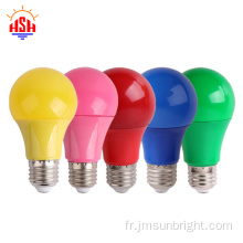 Bulbe LED rouge bleu vert rose jaune lampe